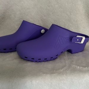 Calzuro Nursing Healthcare Shoes-Purple-Heel Strap- 37-38 EU (8-8.5 US Women’s)